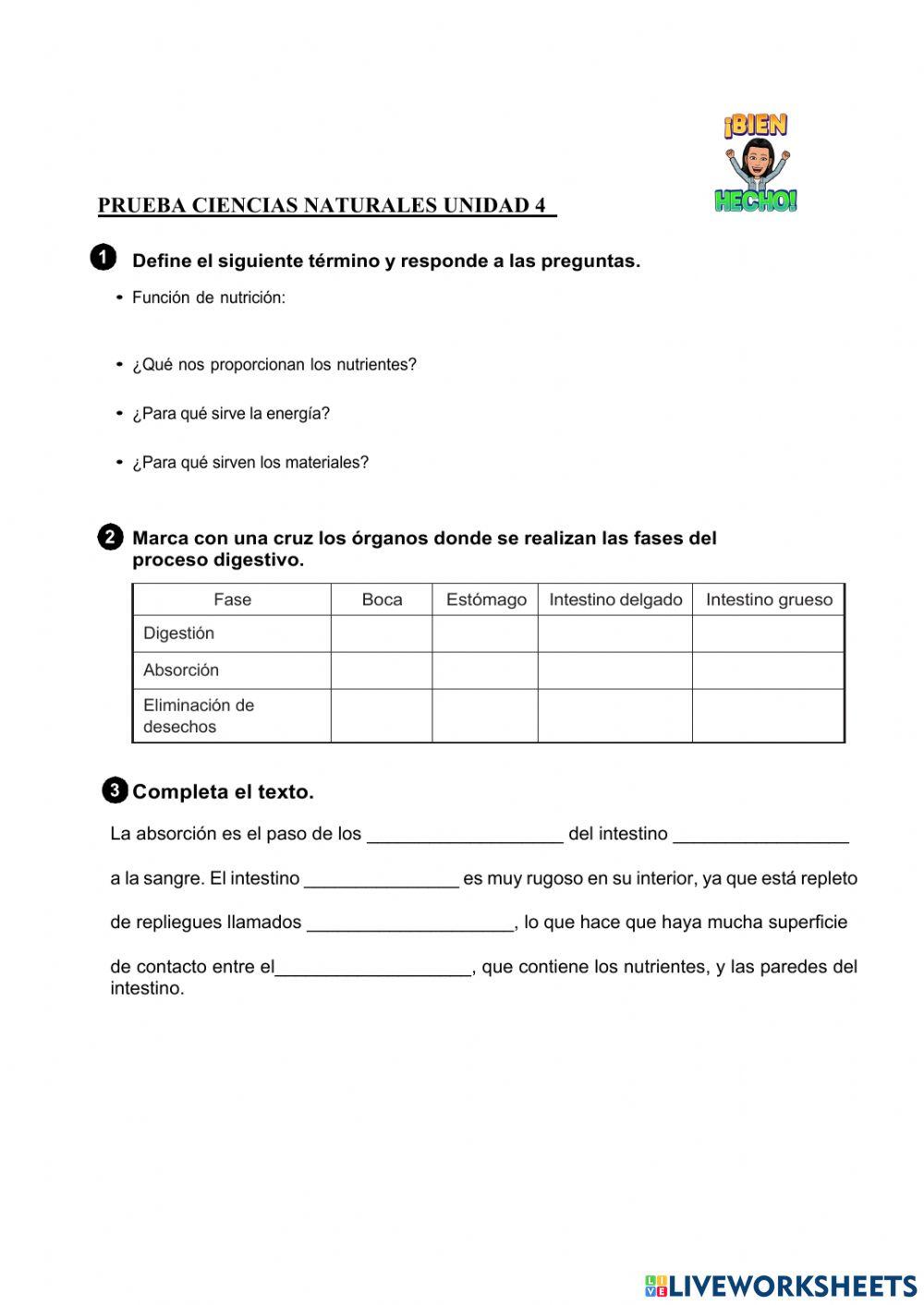 La nutrición. la digestión y la respiración