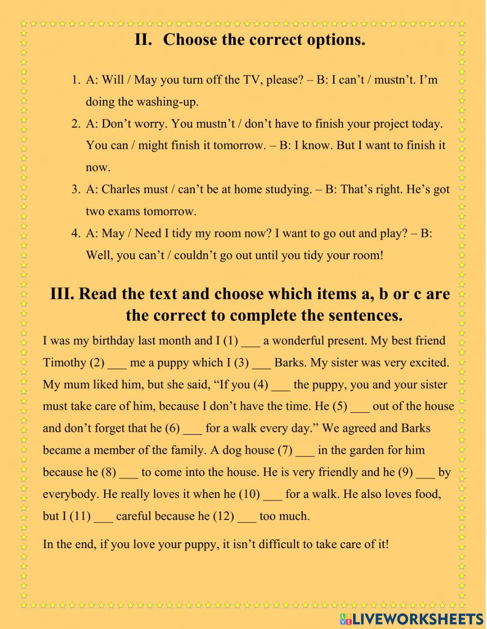 Revision Grammar. Full Blast 3. Module 5.