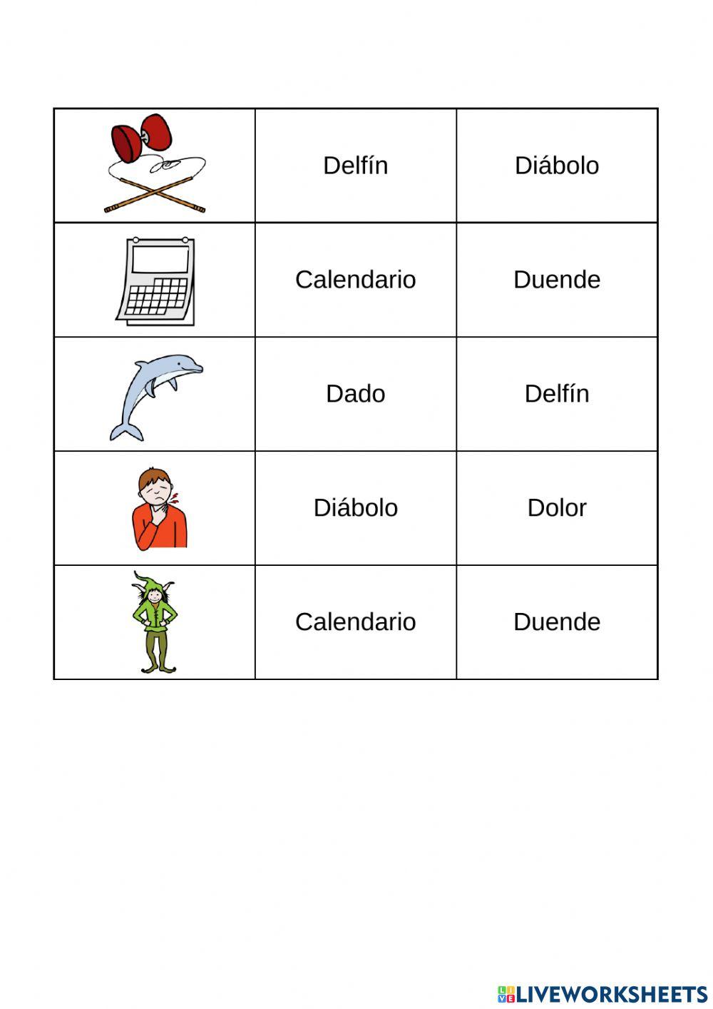 Selecciona la palabra correcta