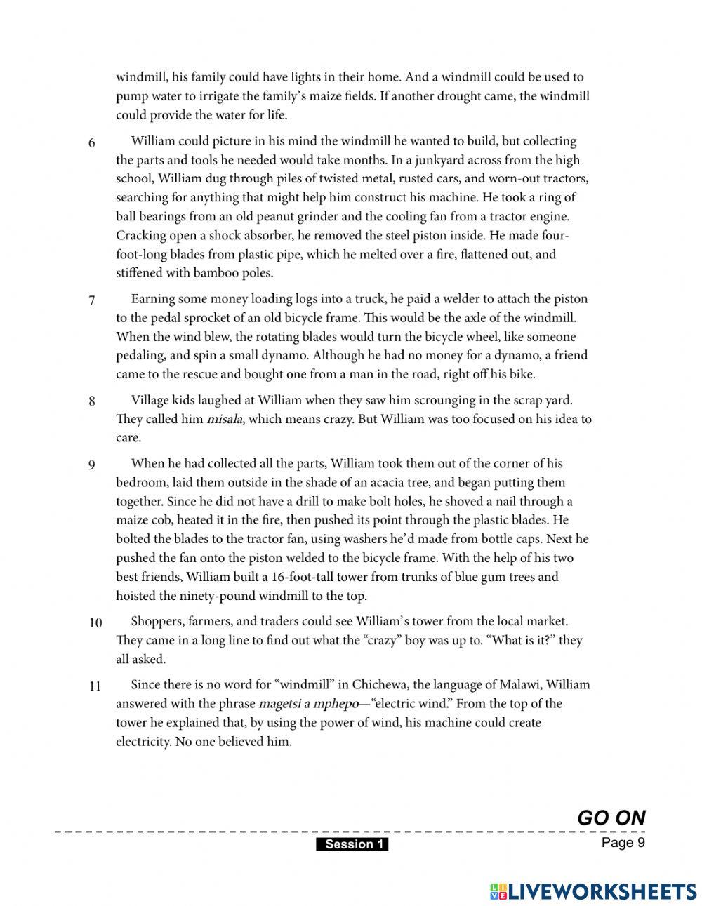 Ela nys worksheet Live Worksheets