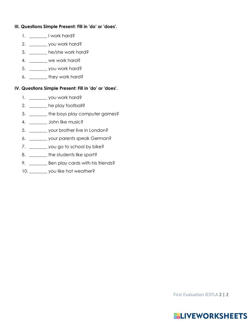 IESTLA 1st EVALUATION 2023