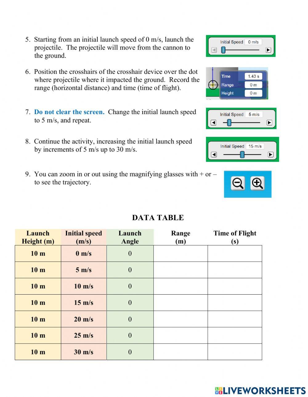 2291594 phet projectile motion simulation part 1