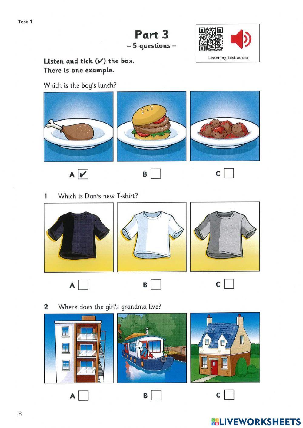 Staters 4 - Listening- Test 1