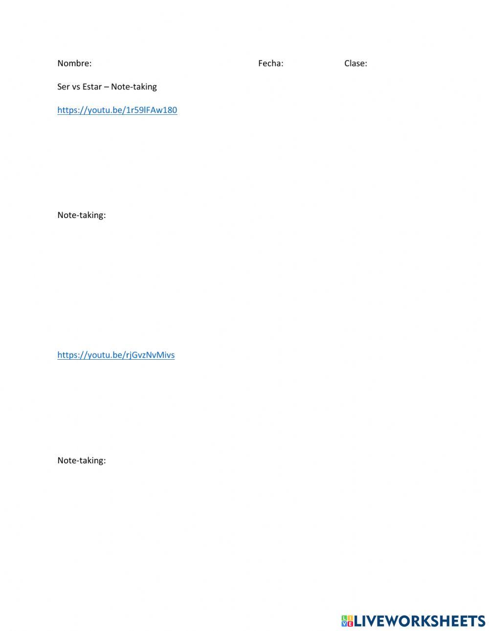 Ser vs Estar Video Lesson