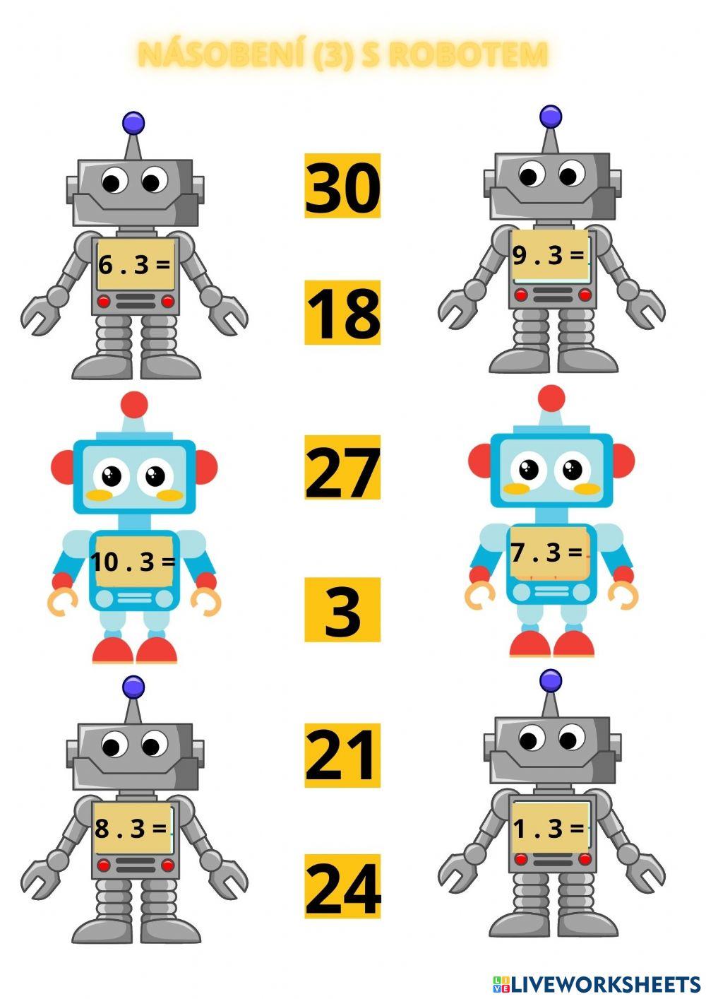 Násobilka s robotem