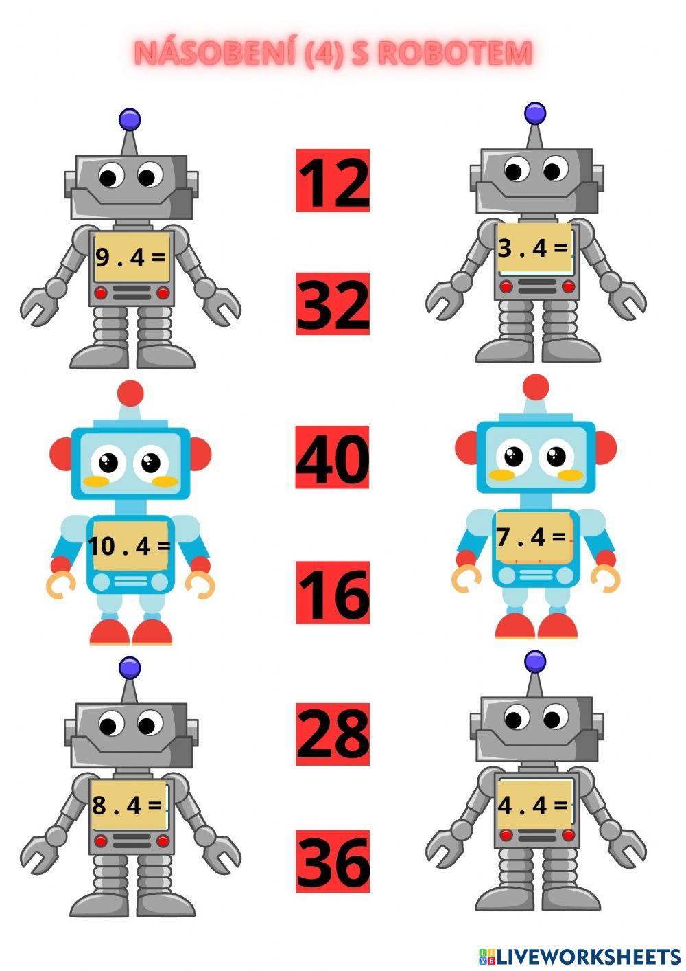Násobilka s robotem