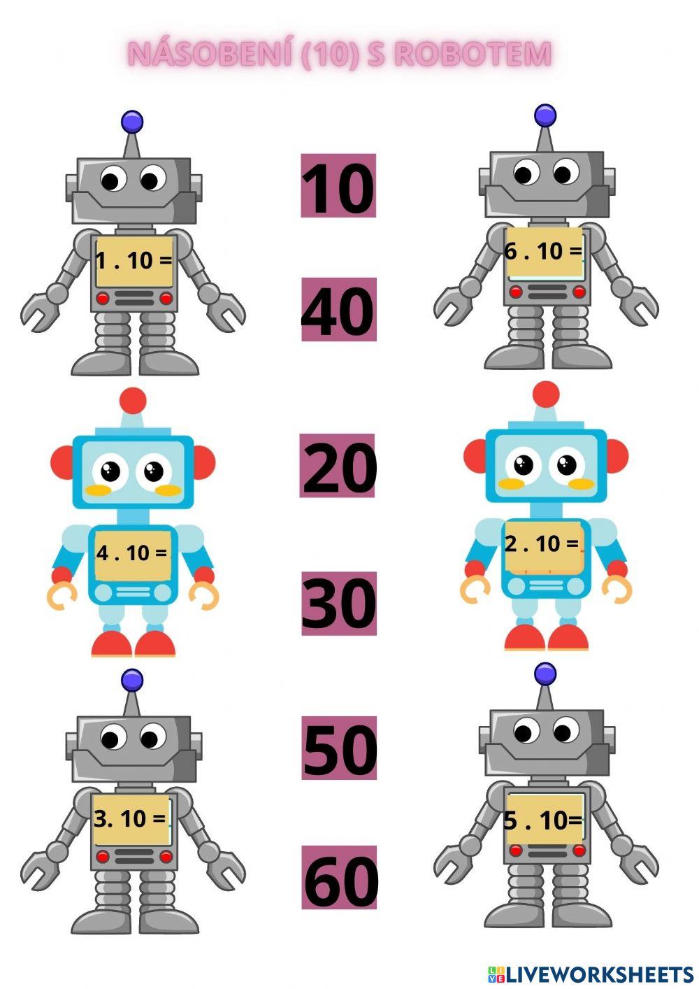 Násobení s robotem