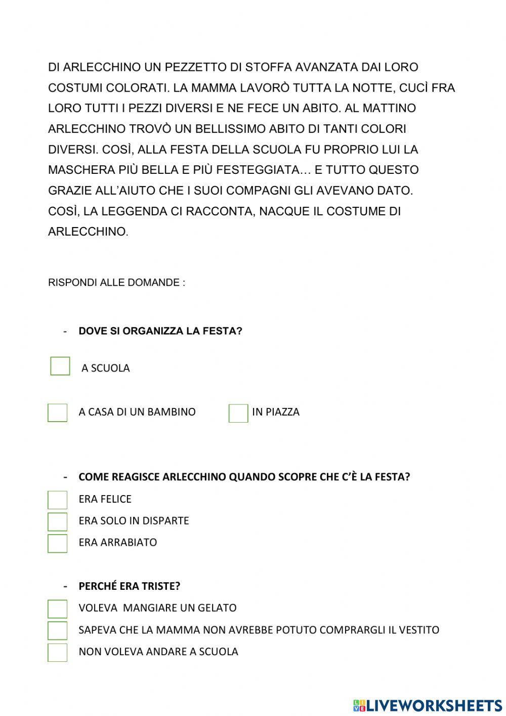 Ascolto e comprensione