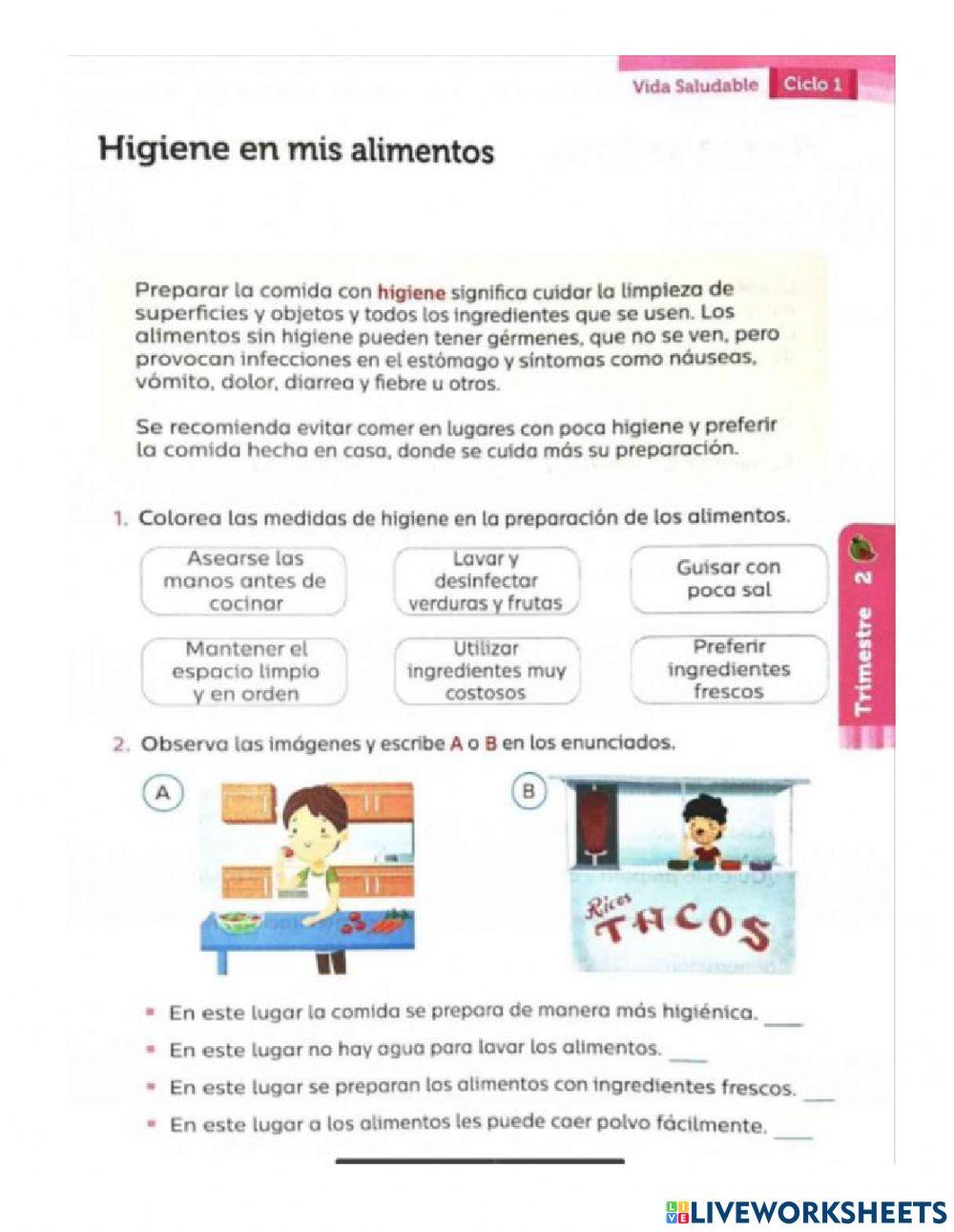 Higiene en alimentos