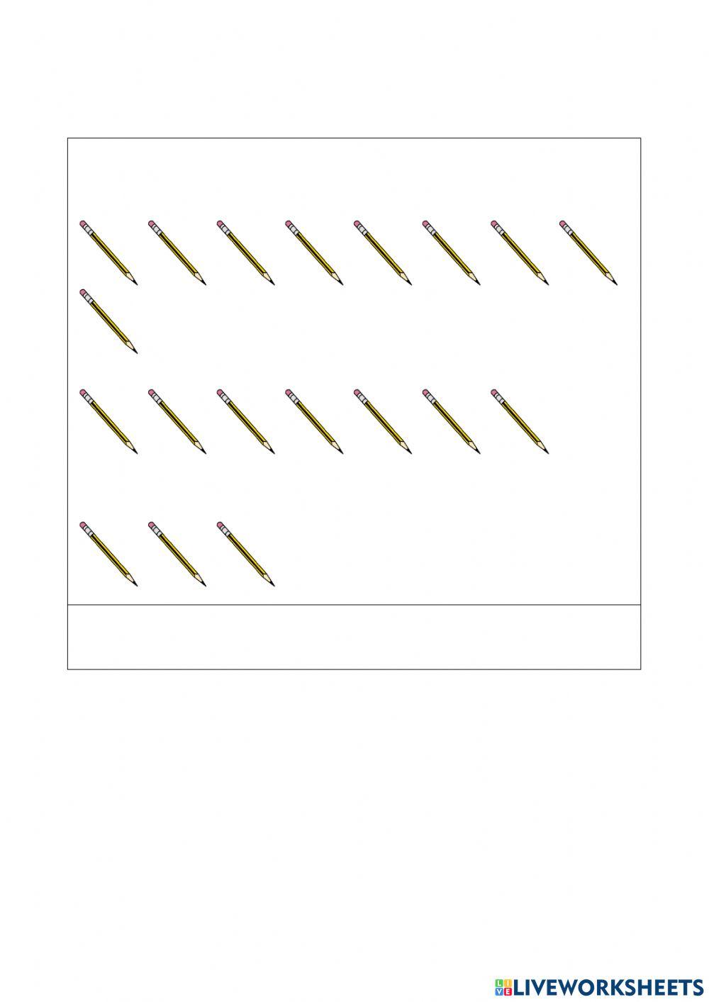 Conta e segna il numero corretto