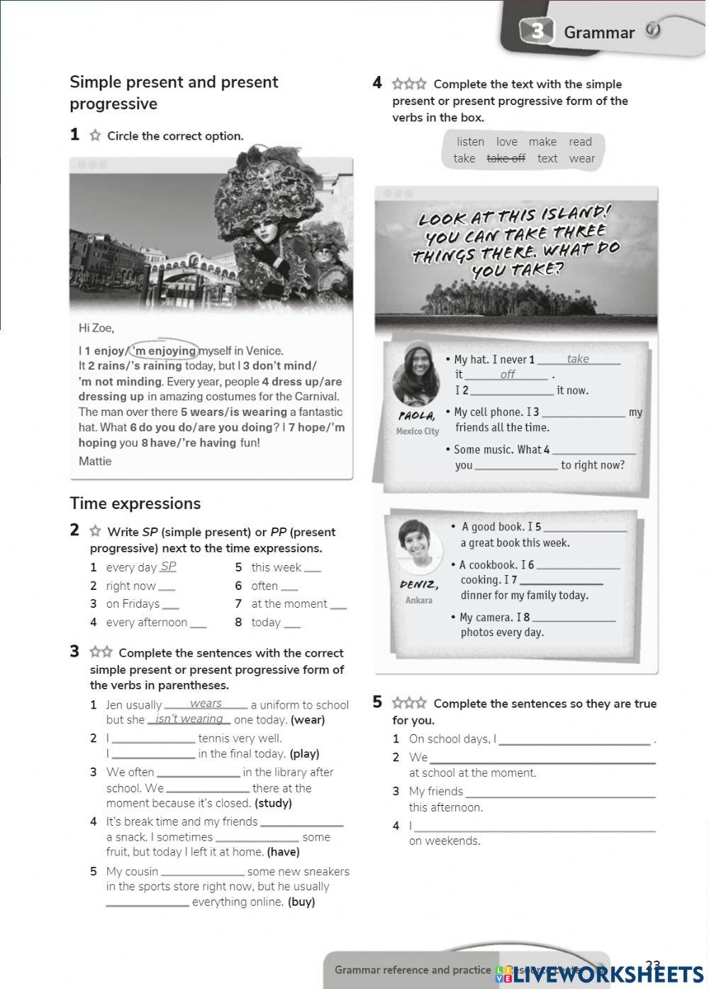 Present simple vs Present continuous