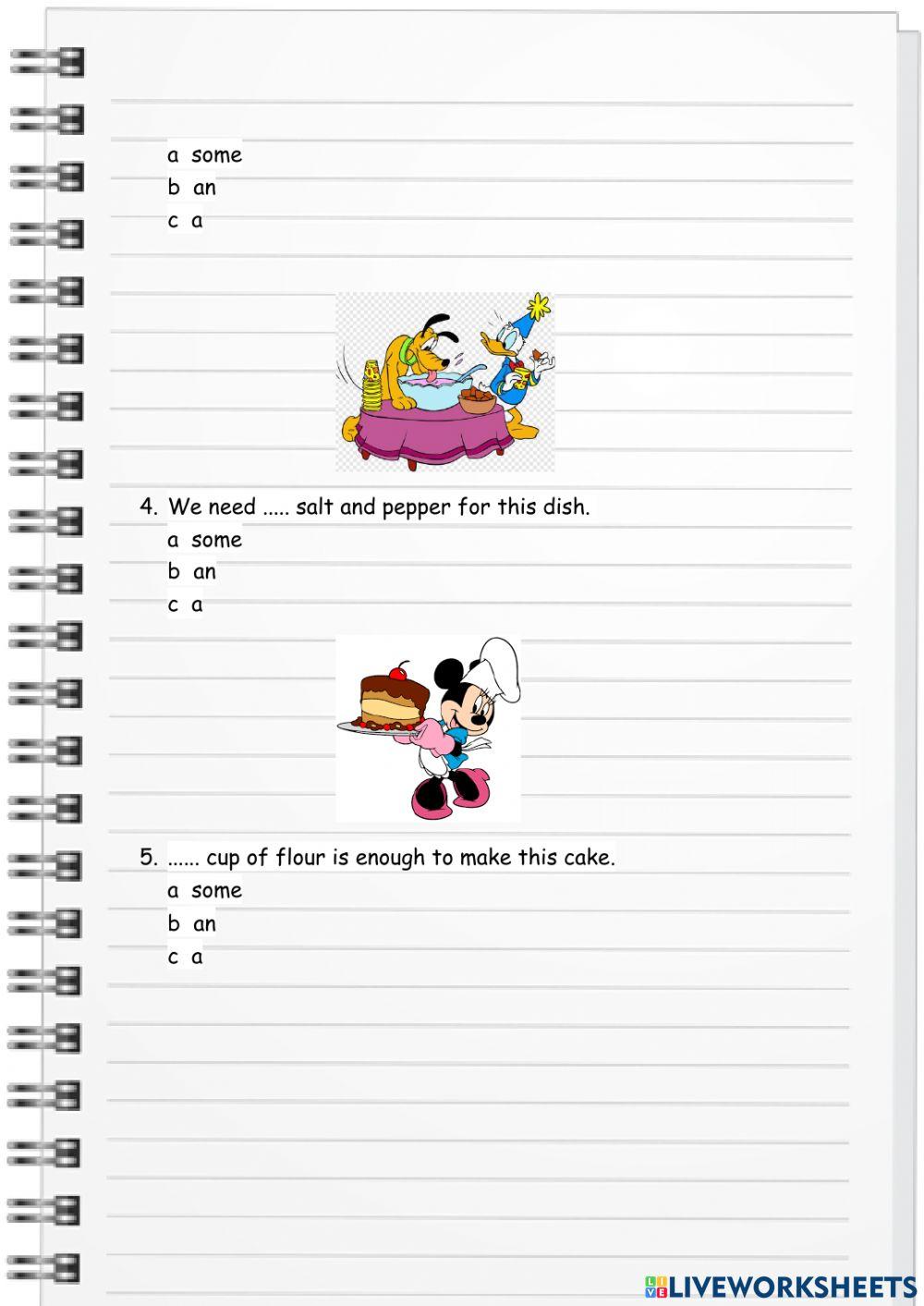 a, an - some exercise 