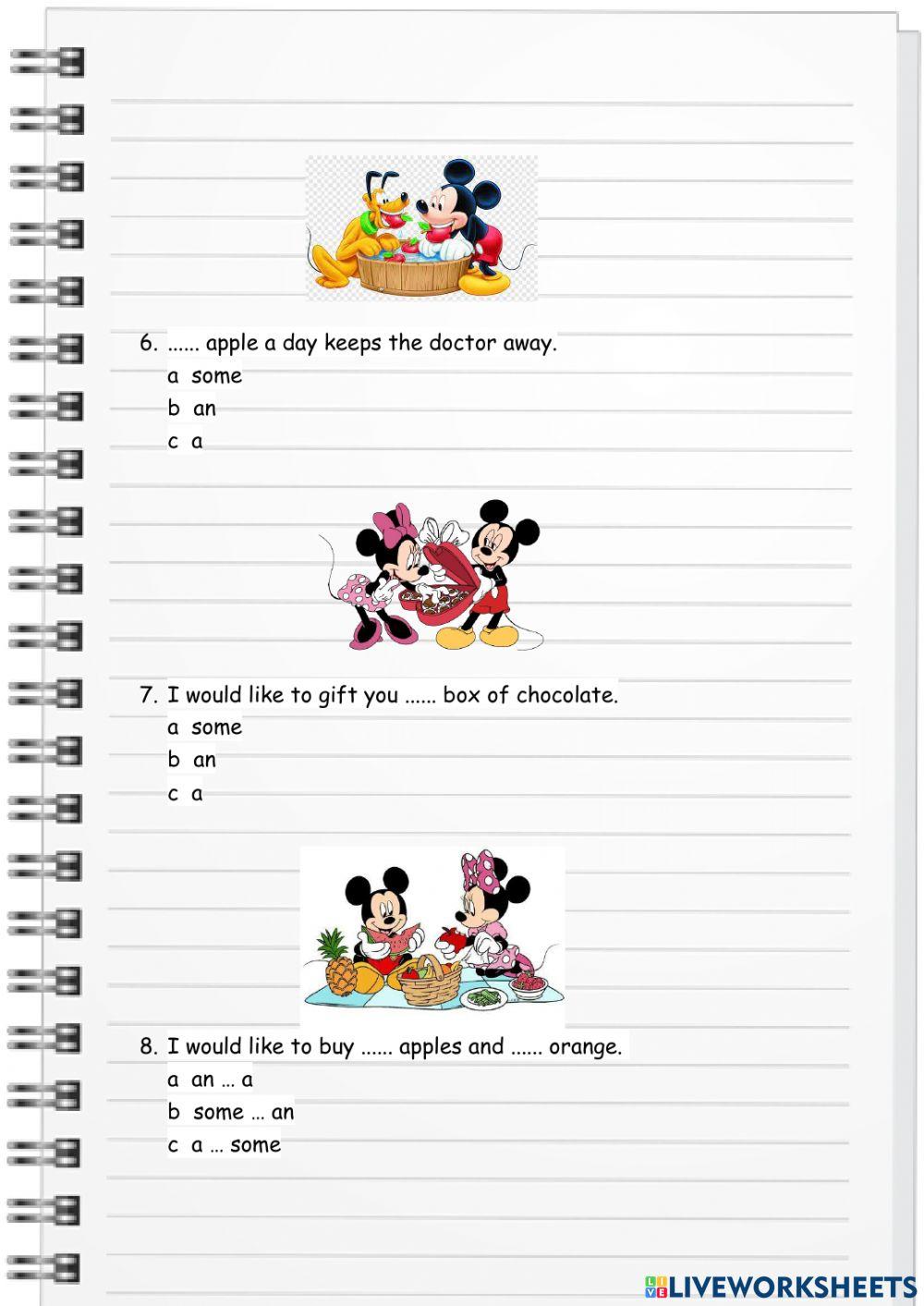 a, an - some exercise 