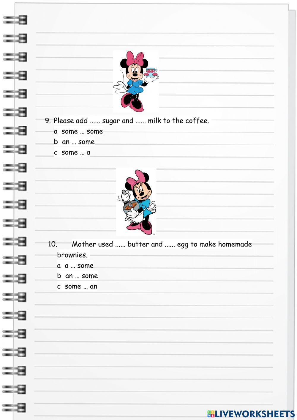 a, an - some exercise 