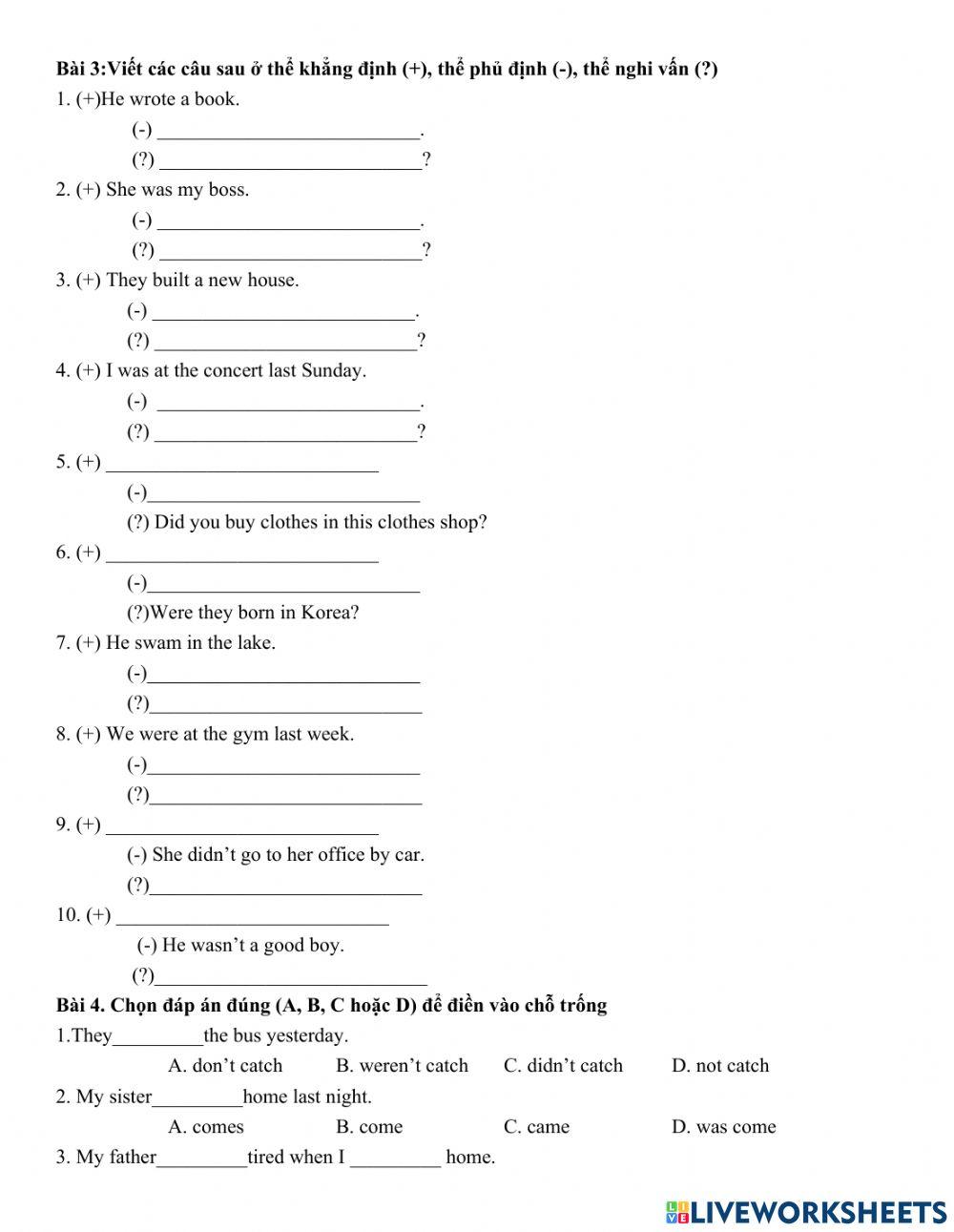 G6 U7 QKĐ chuyên sâu