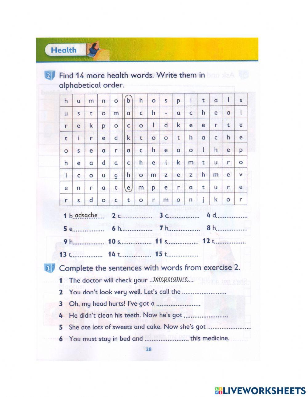 Idict 2 - Unit 5 - Lesson 7 - Worksheets