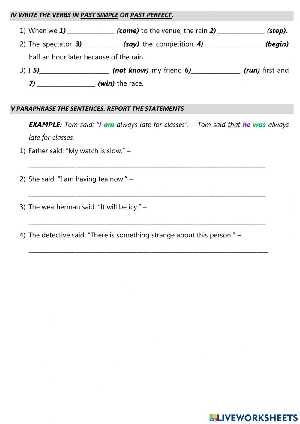 Very Traditional Britain TEST UNIT 6