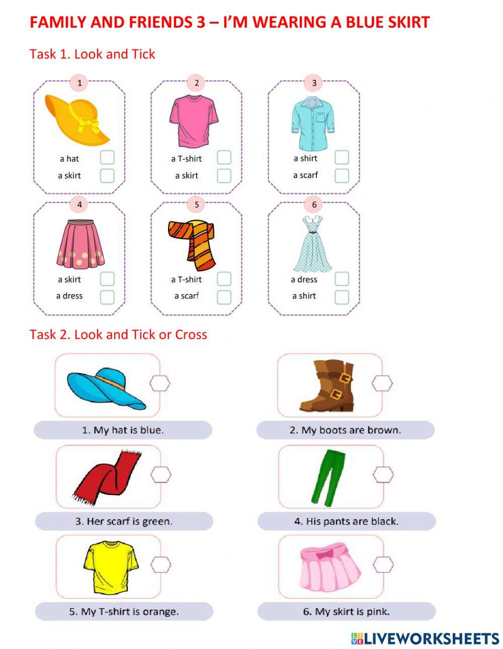 FF3 - I'm wearing a blue skirt.