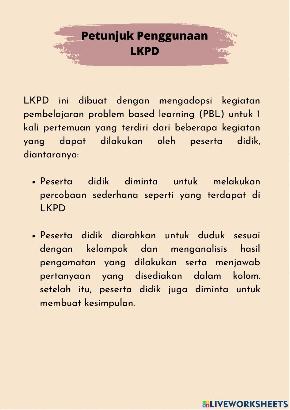 LKPD Hukum Dasar Kimia Kinestetik