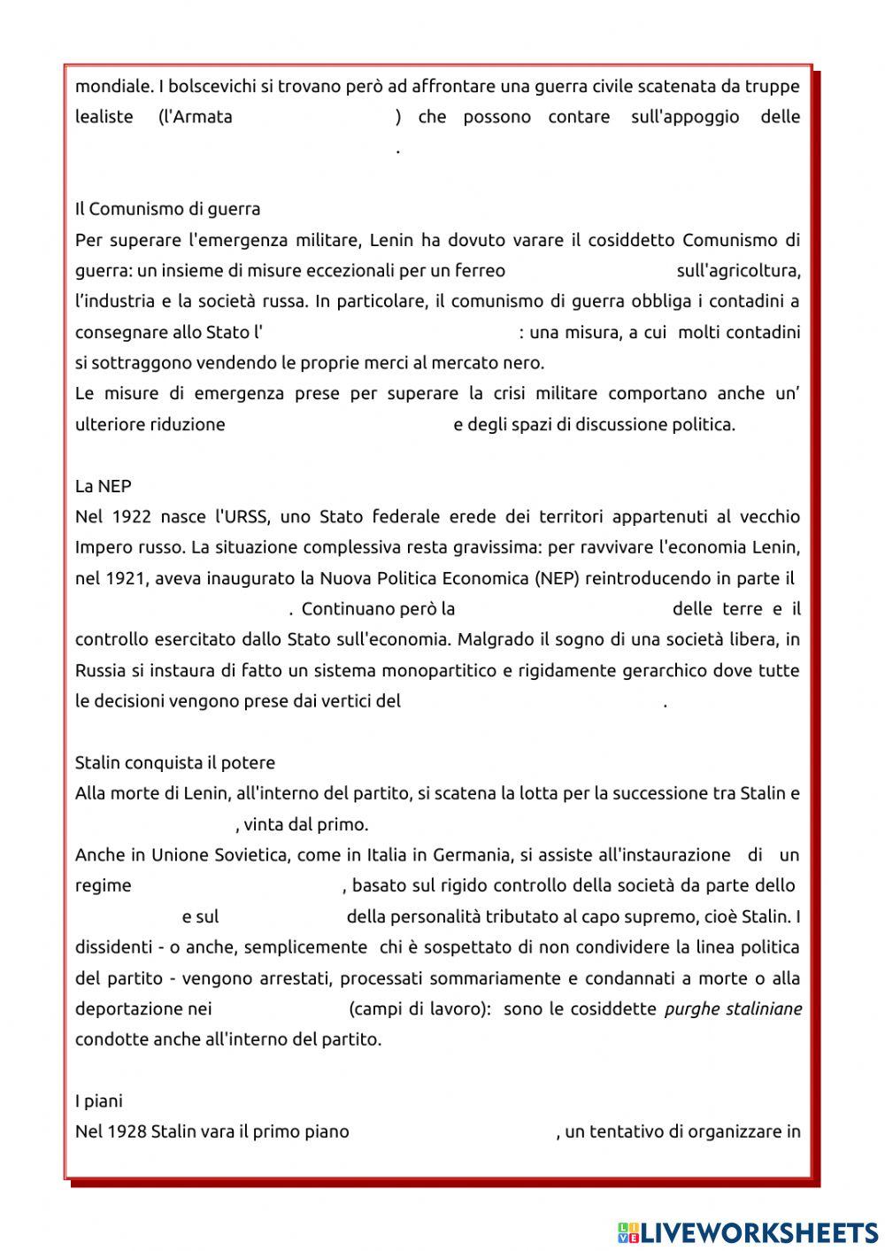 La rivoluzione russa