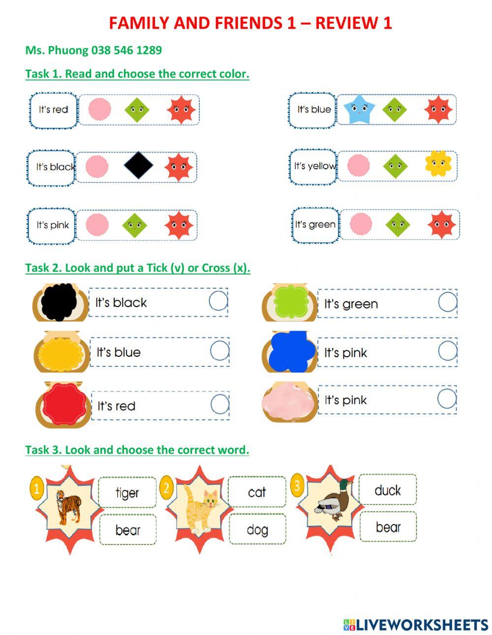 Family and friends 1 - review 1