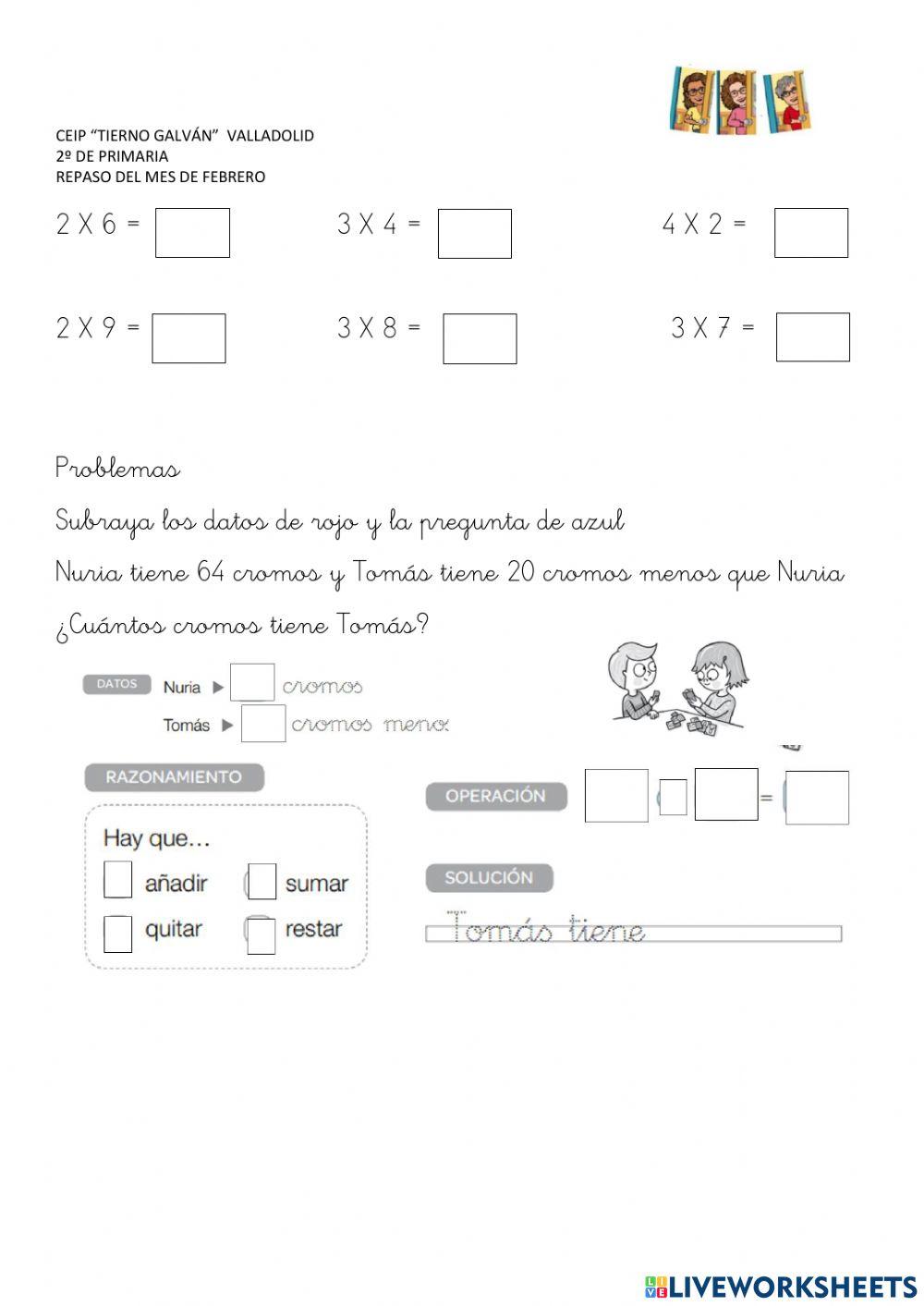 Repaso de mates febrero