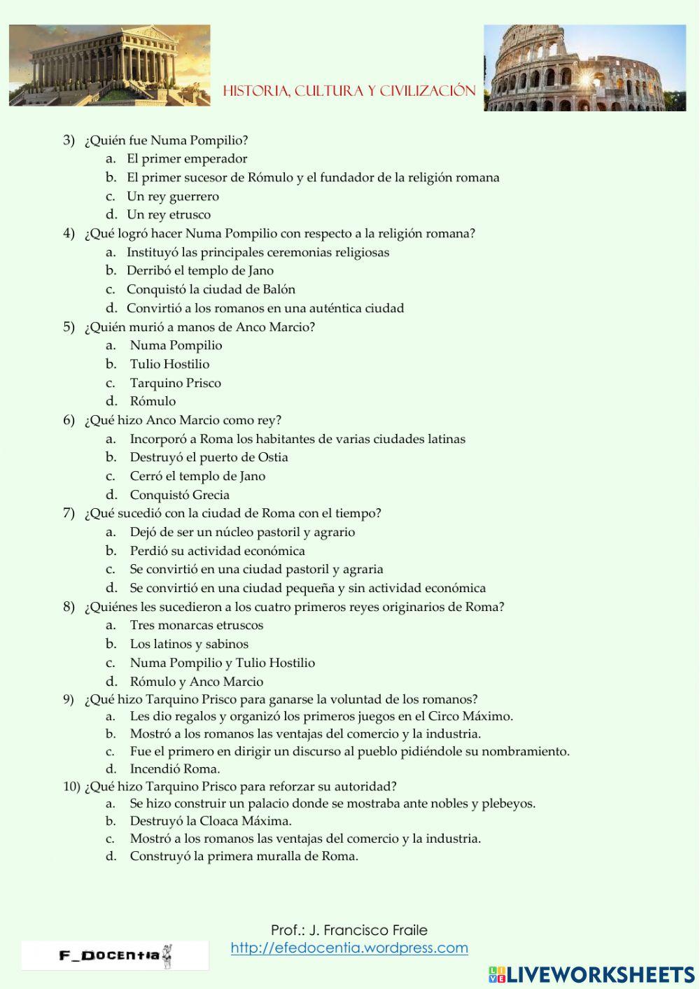 Historia de Roma: Monarquía