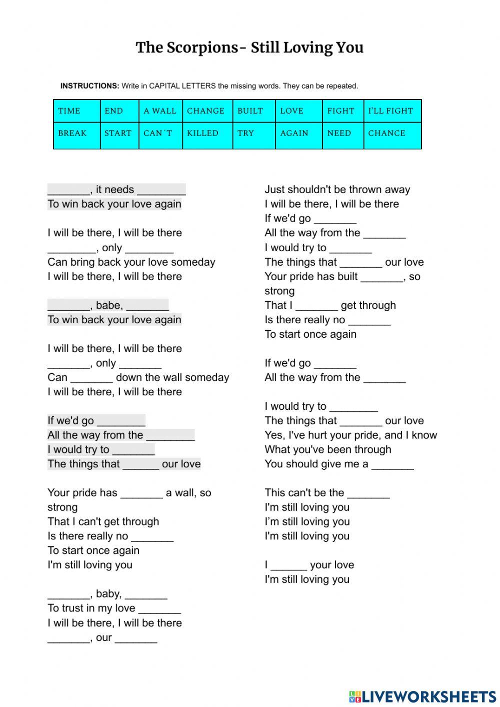 Still loving you-Scorpions