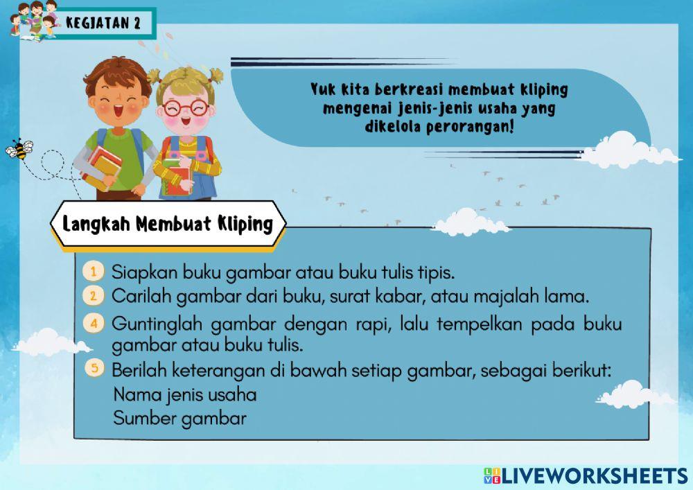 Jenis Usaha Ekonomi yang Dikelola Sendiri