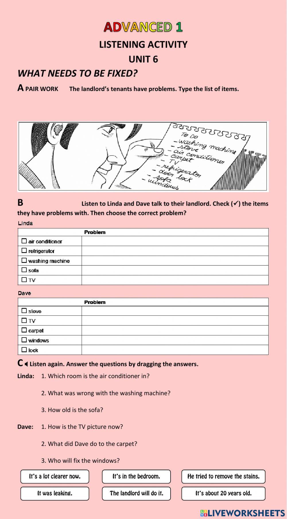 Listening 6 - Advanced 1