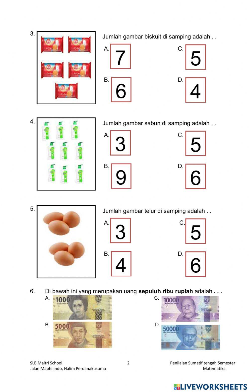 LaTihan PTS Matematika Dean