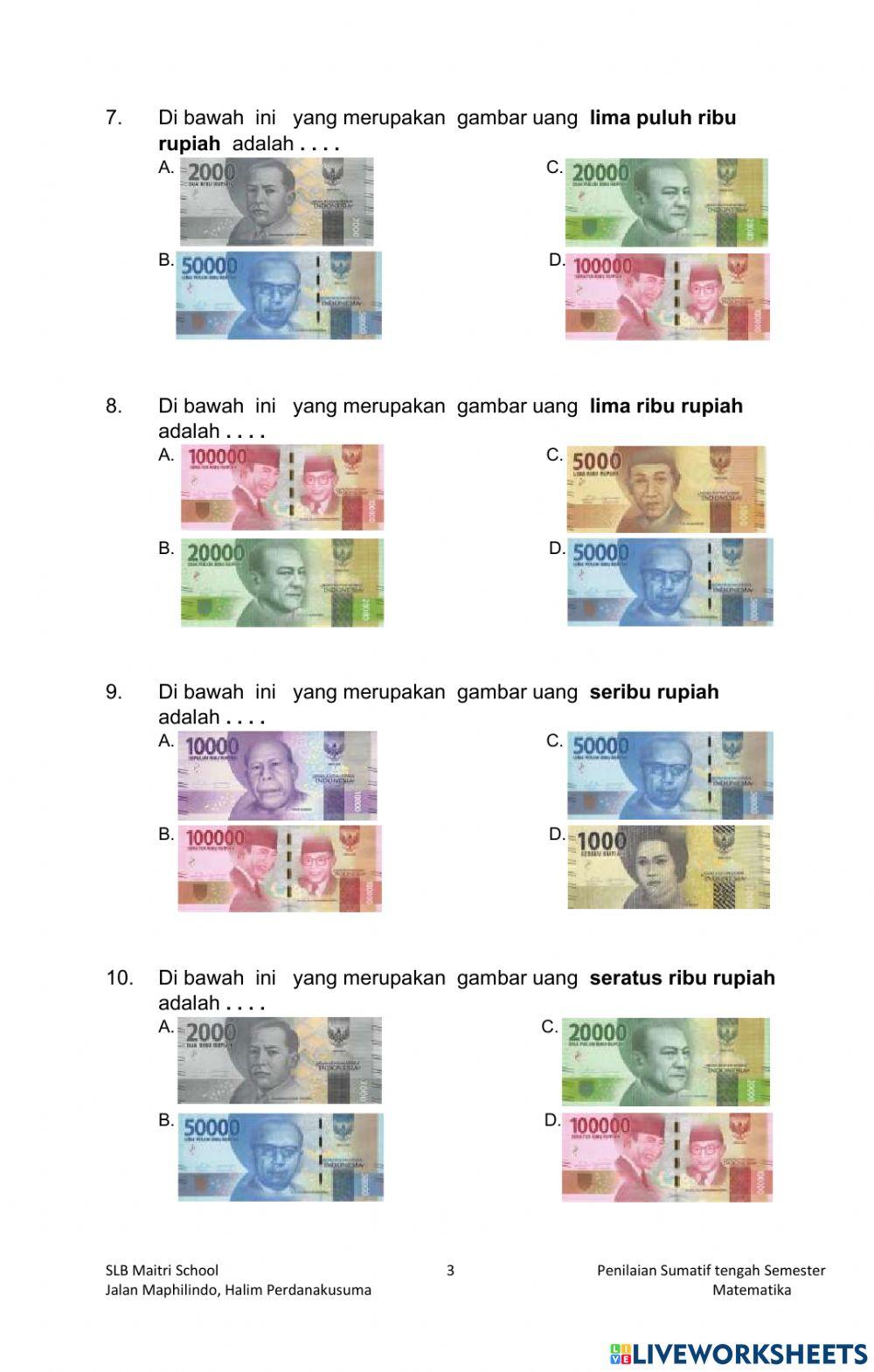 LaTihan PTS Matematika Dean