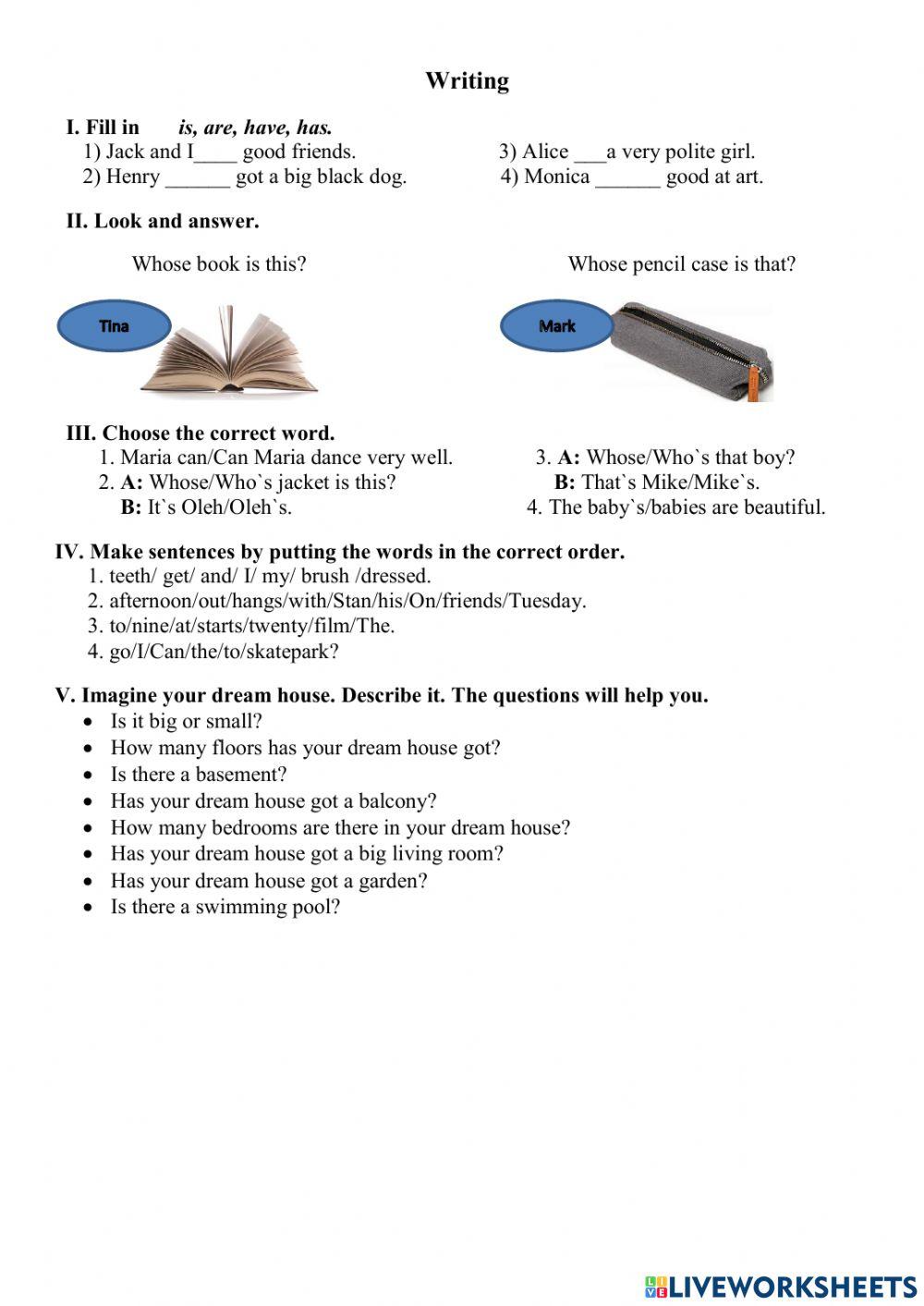 Full Blast 5 Term I Writing