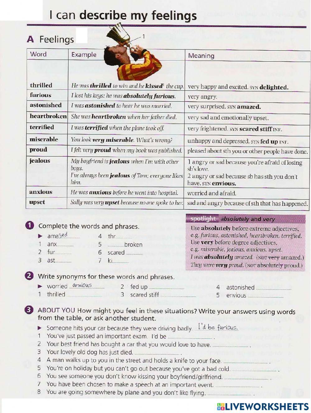 Intermediate Vocabulary-7 Feeling and Emotions