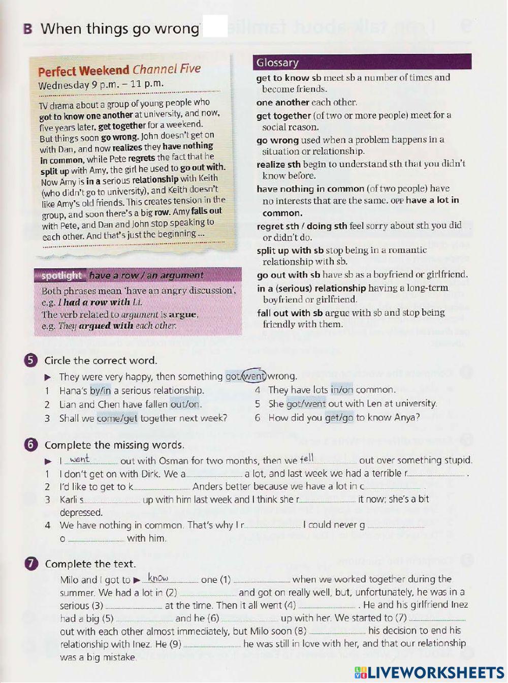 Intermediate vocabulary-8 Relationships