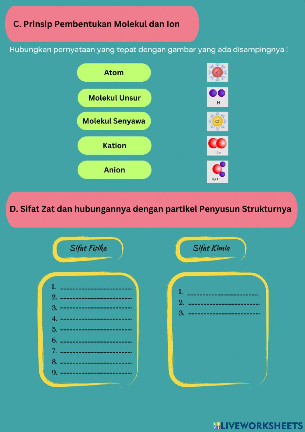 Partikel Penyusun Benda dan Makhluk Hidup