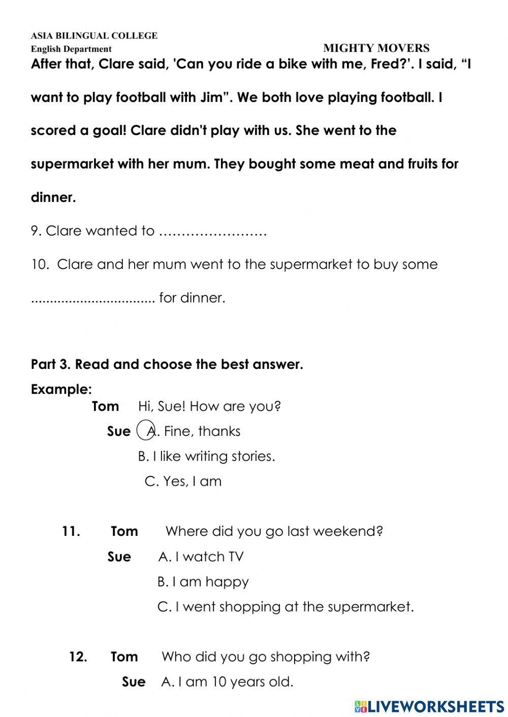 Test 6 - Mighty Movers