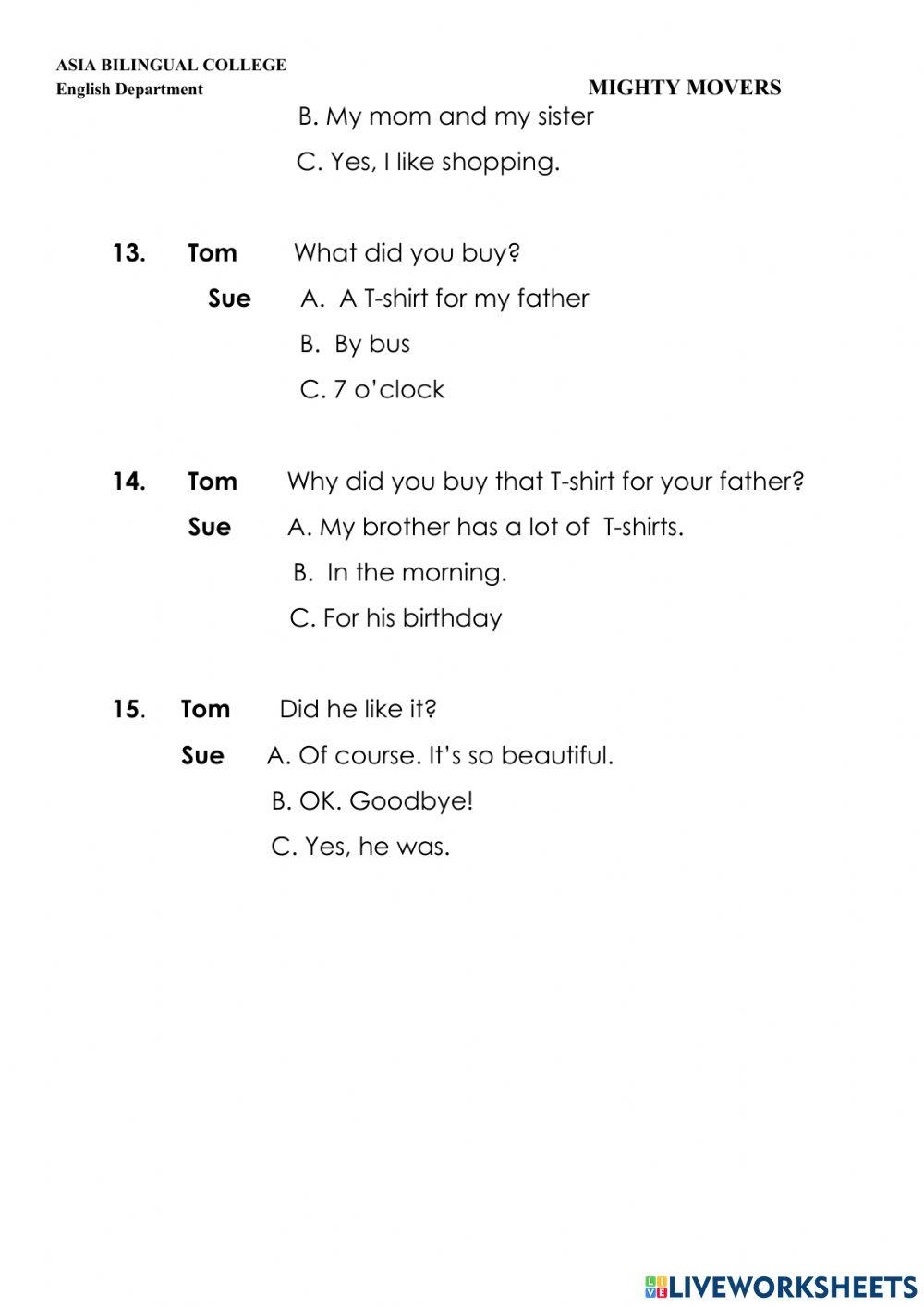 Test 6 - Mighty Movers