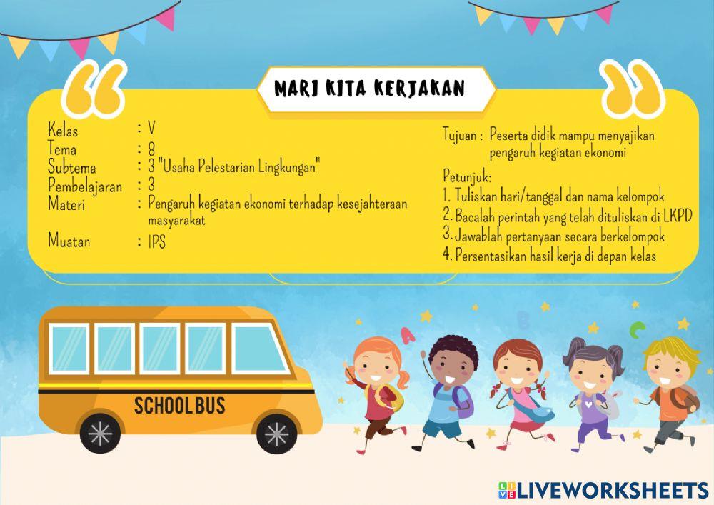 LKPD Pengaruh Kegiatan Ekonomi dalam Mensejahterakan Masyarakat