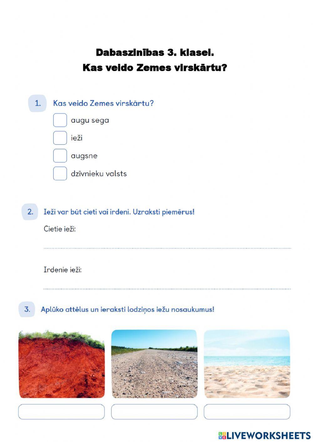 Kas veido Zemes virsmu?