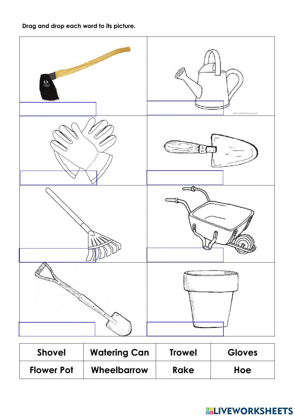 Gardening Tools Match