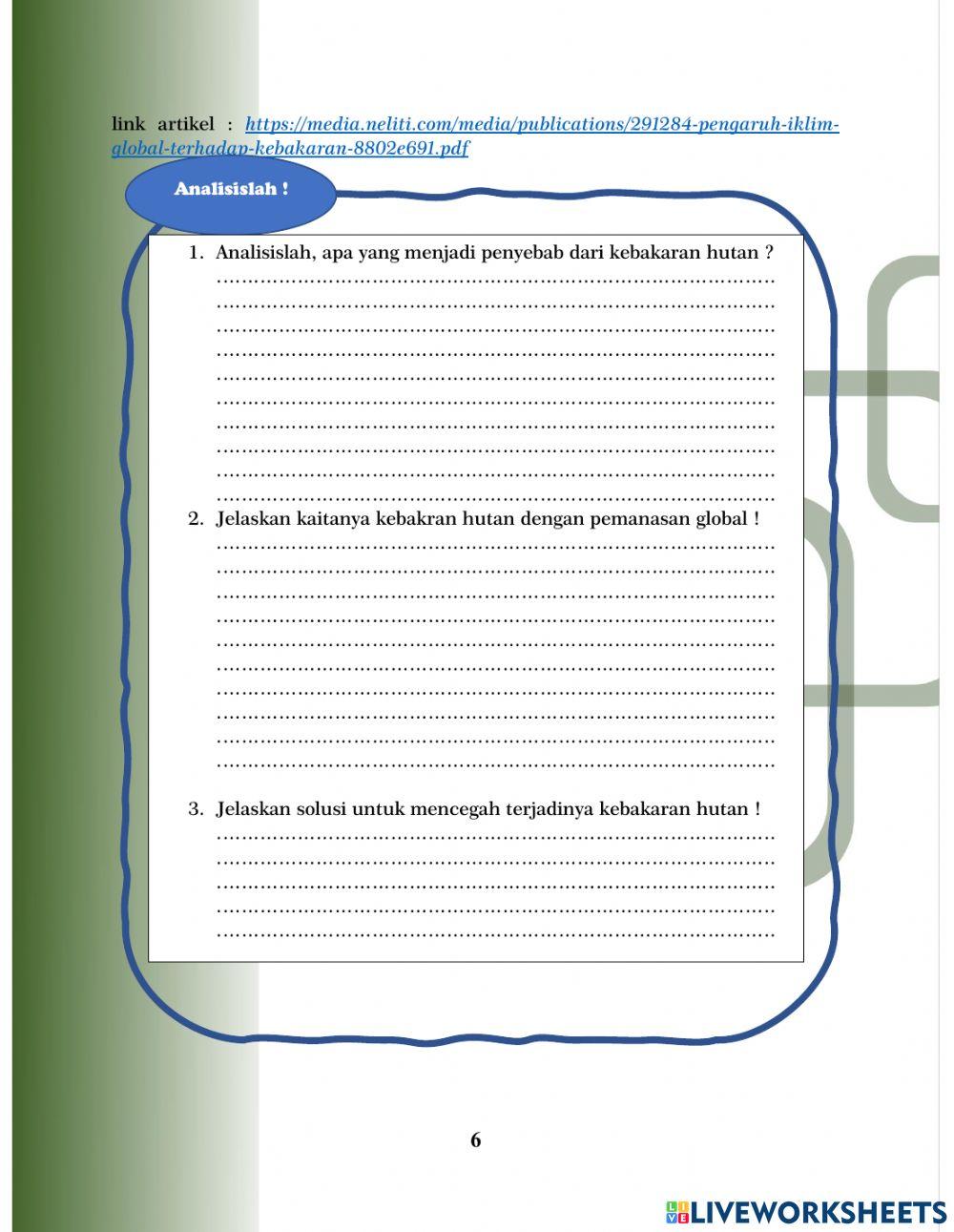 Lkpd pemanasan global