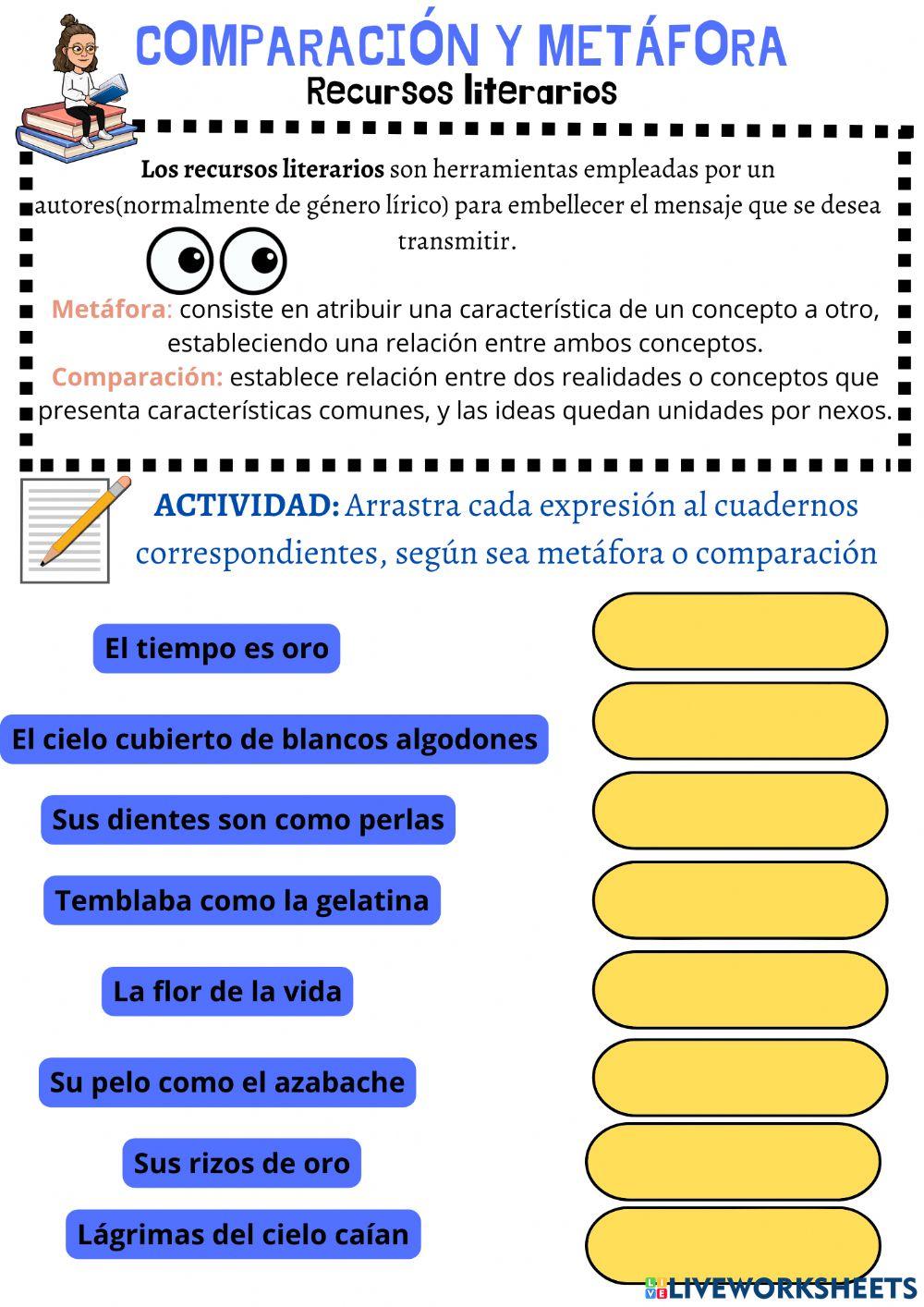 Metáfotas y comparaciones Metáfotas y comparaciones