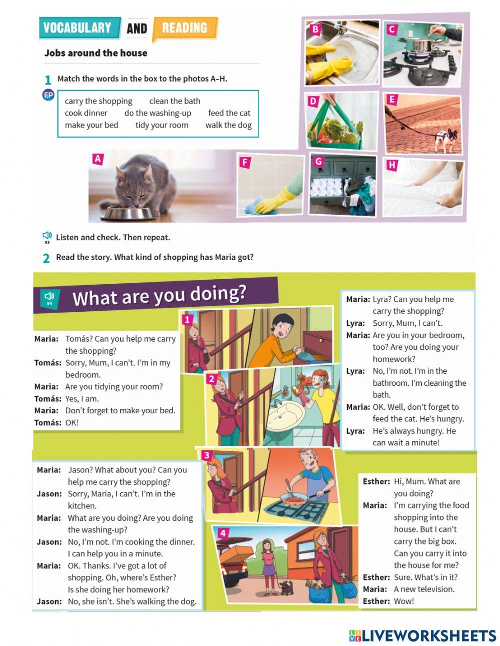 Prepare A1 NUS u10 chores