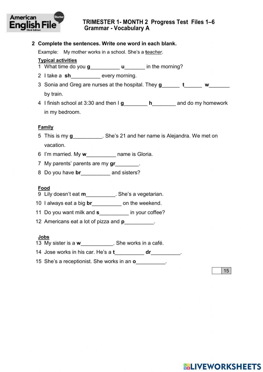 AINTRO A MONTH 2 TEST 2