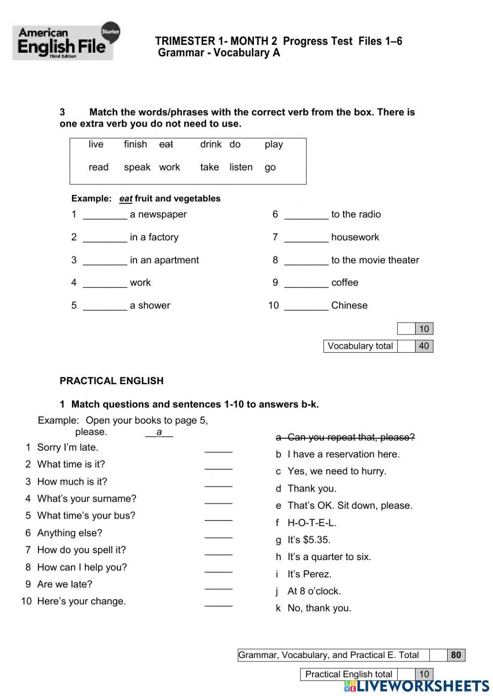 AINTRO A MONTH 2 TEST 2