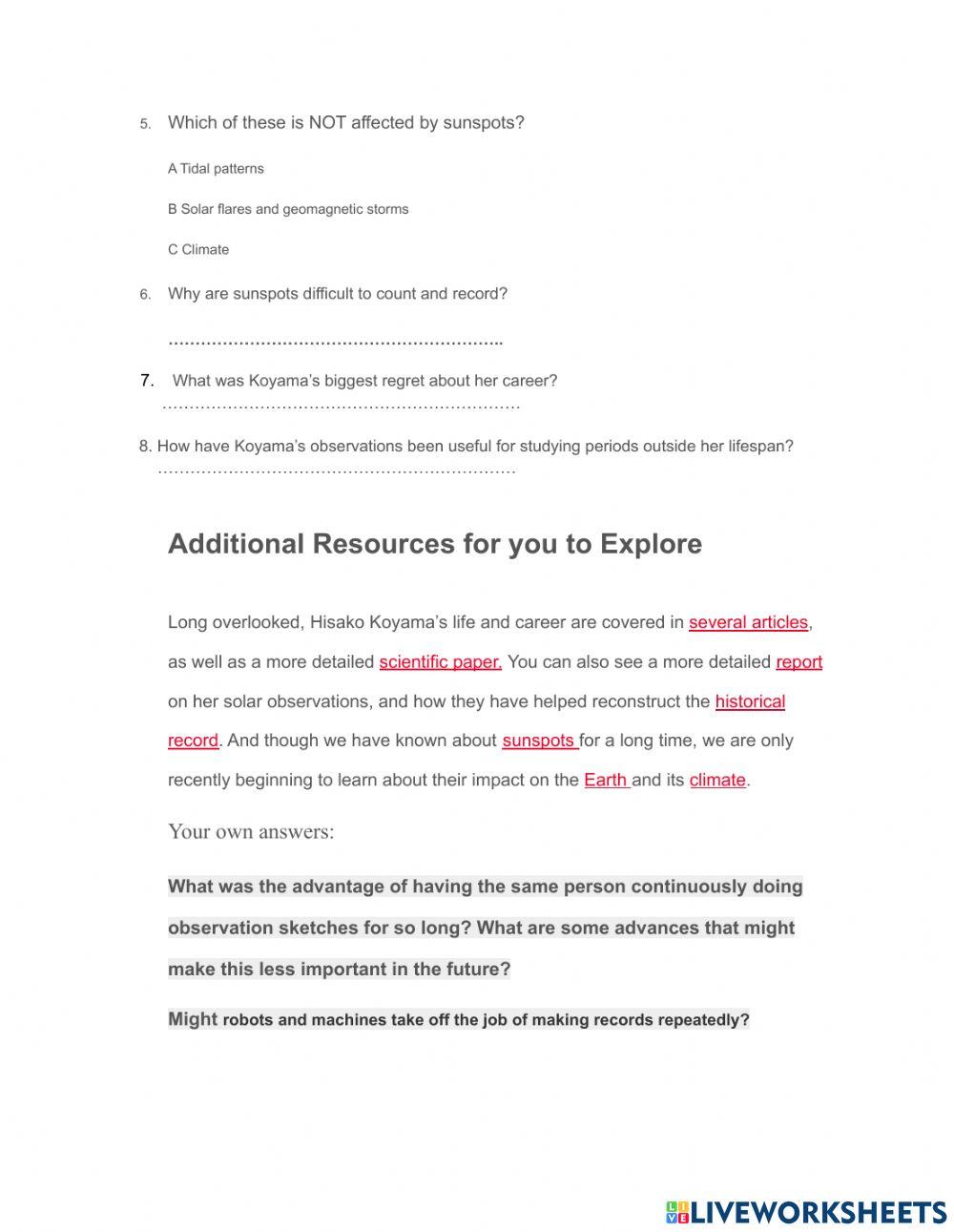 The woman who stared at the sun