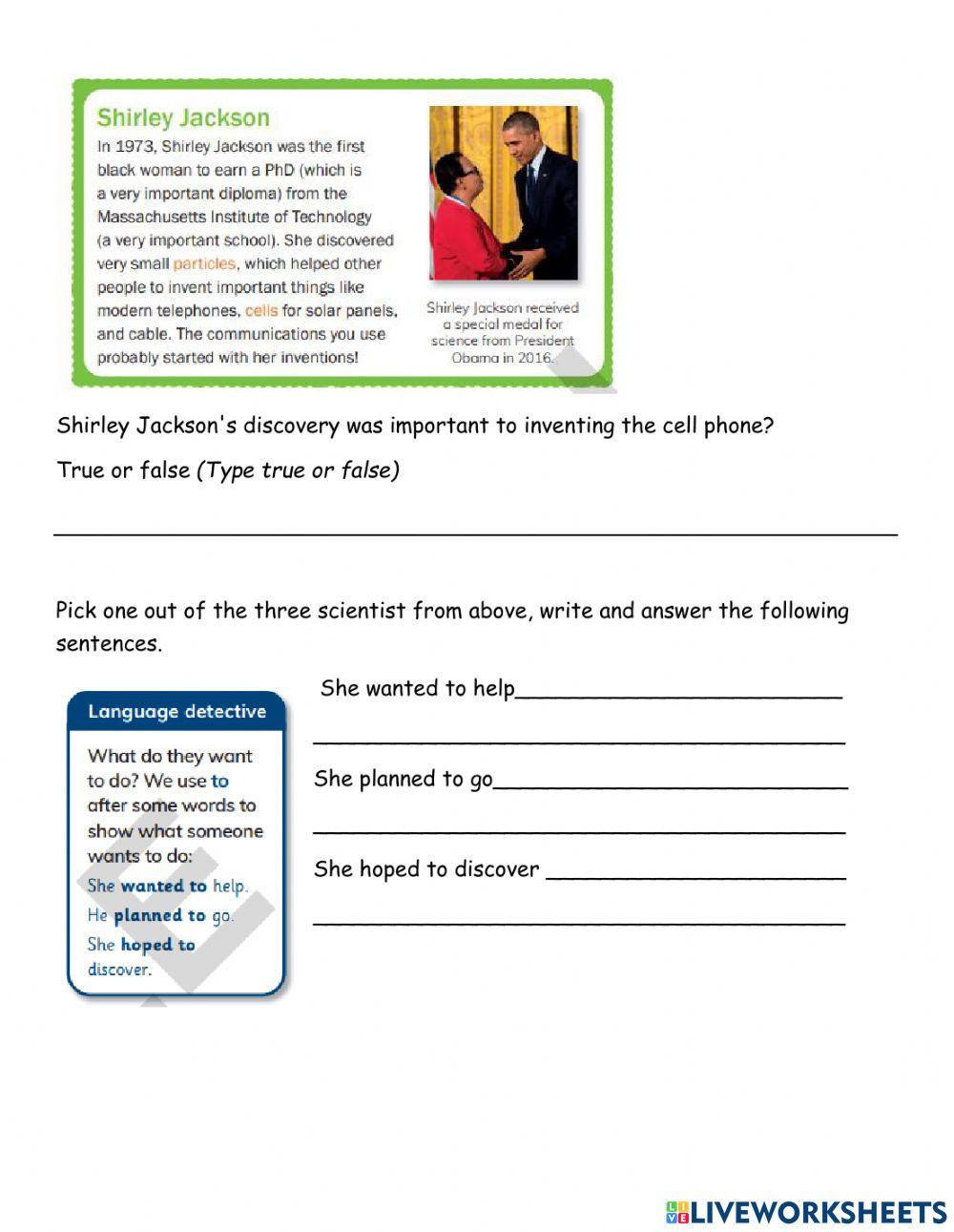 Female scientsit reading comprehension