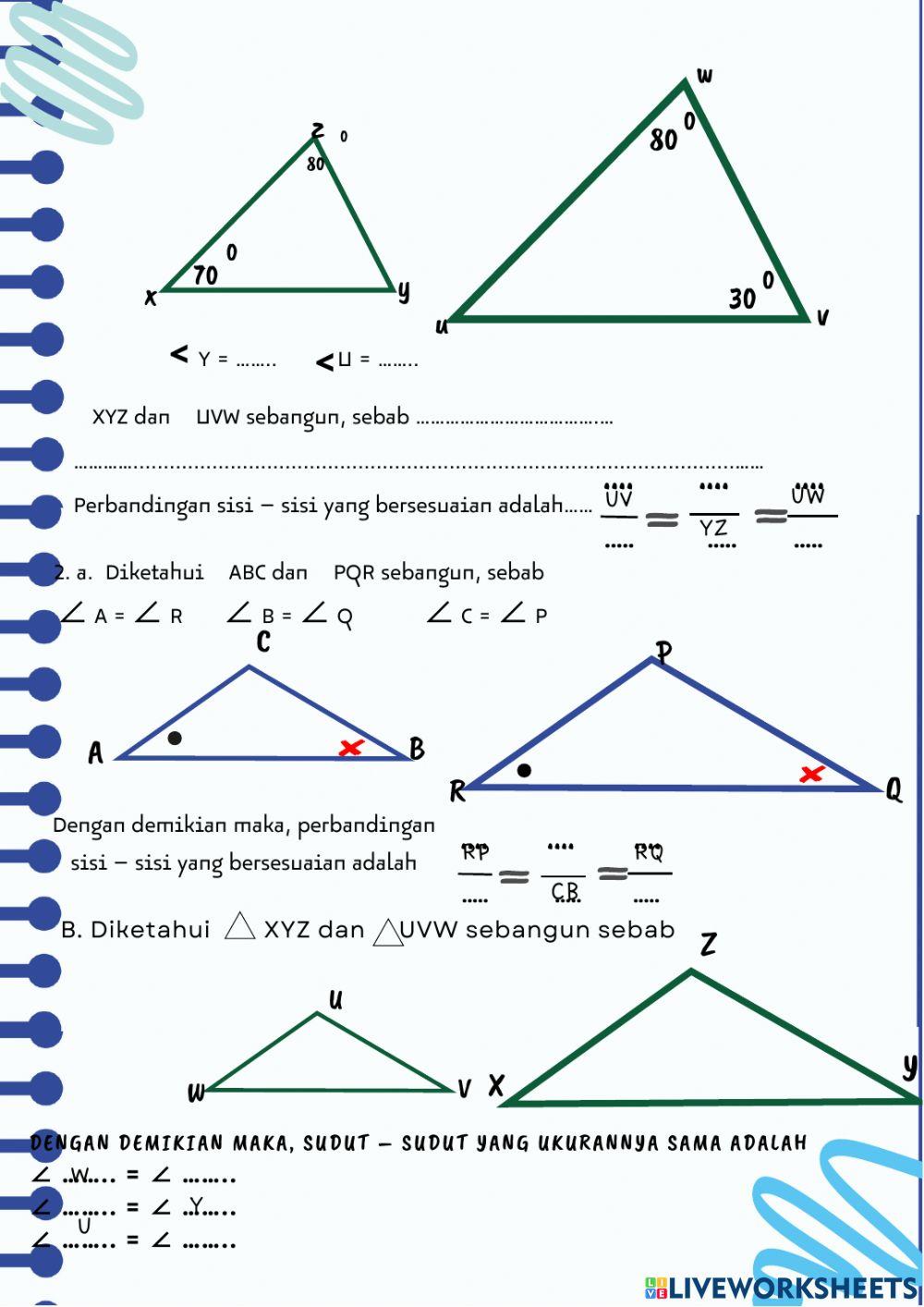 Kesebangunan segitiga