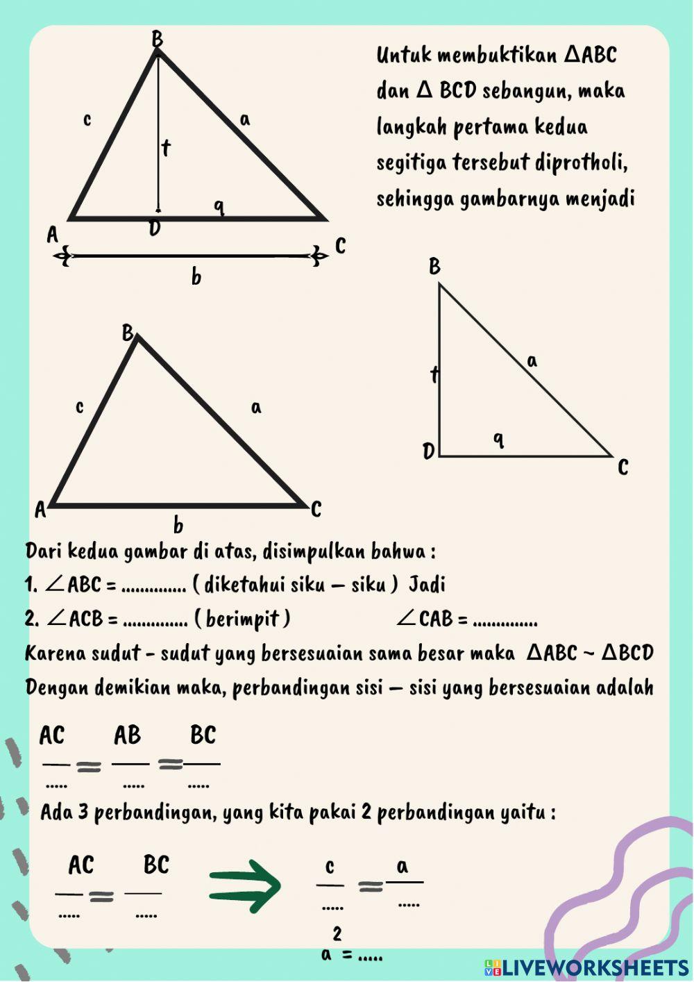 Kesebangunan segitiga